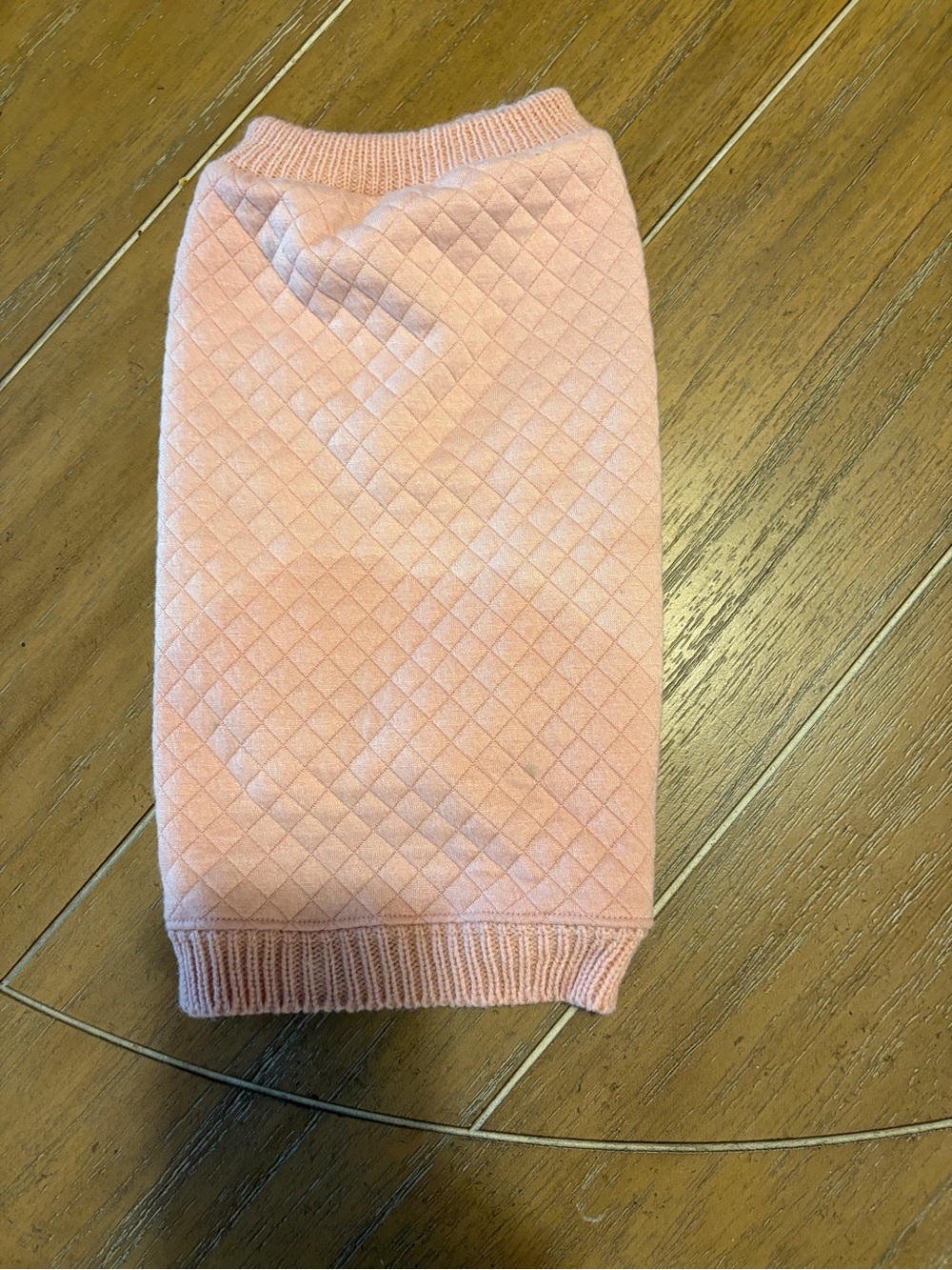 Quilted Pink Dog Sweater